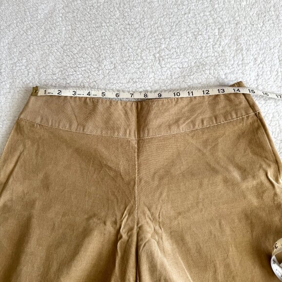 Vintage Tan Corduroy Cropped Flare Pants - Picture 8 of 11